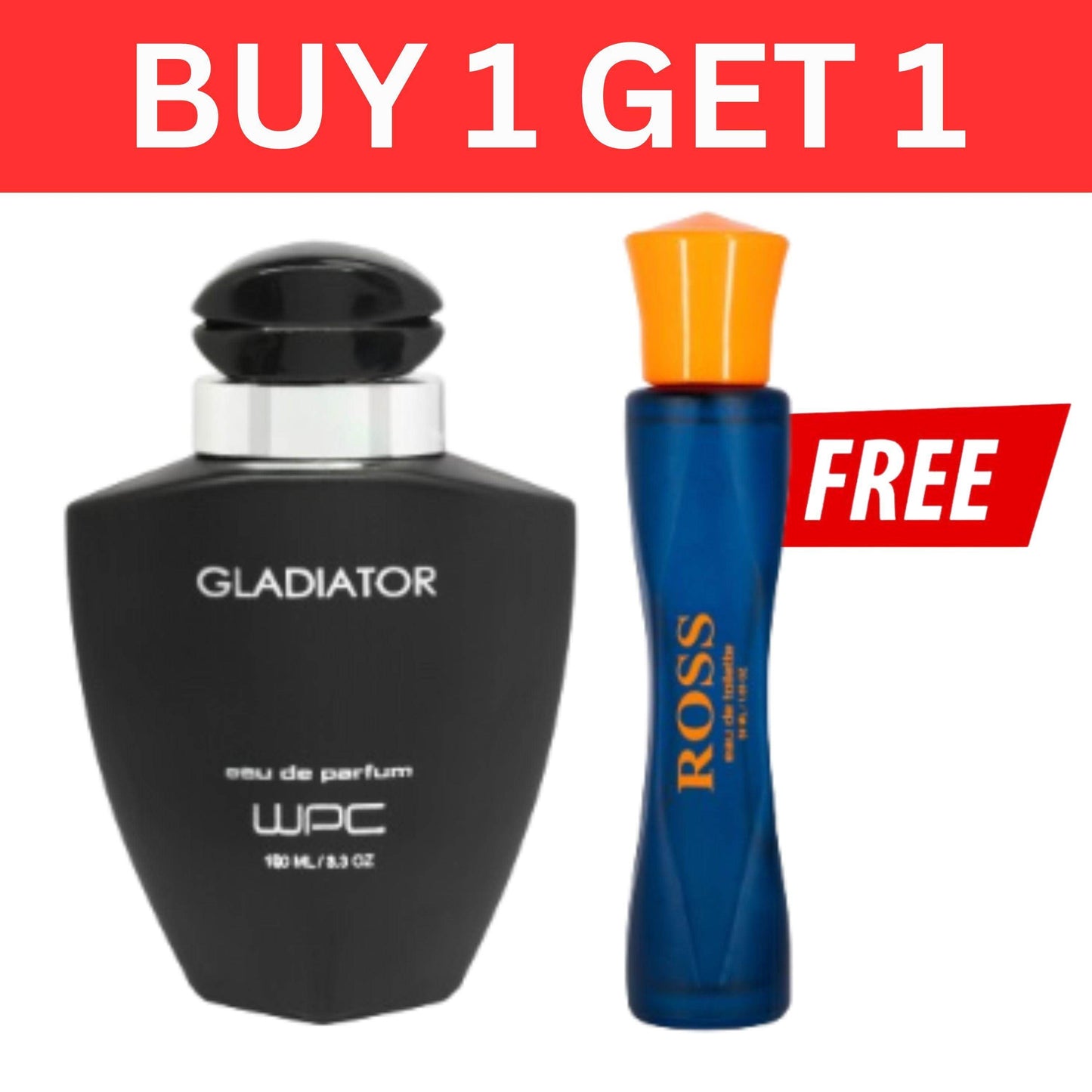 WPC Deziner Boutique Gladiator Eau De Parfum with FREE Ross Eau De Toilette for Men & Women (100 ml + 50 ml) - Pluugin Store