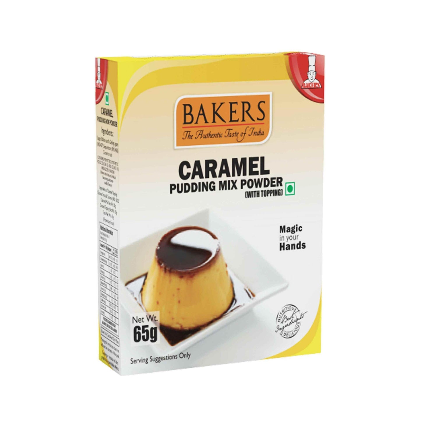 BAKERS Pudding Mix Powder Caramel Flavour Pack of 3 (65 gm x 3) - Pluugin Store
