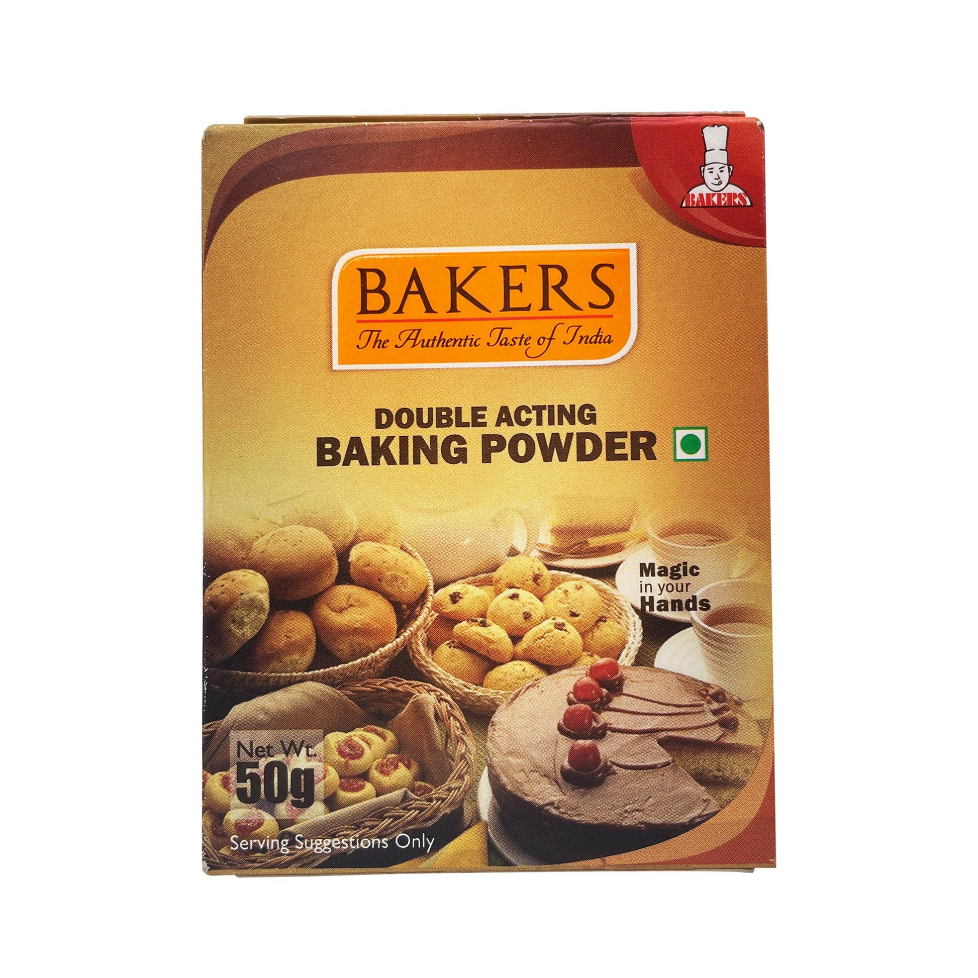 BAKING POWDER COMBO - BAKERS Double Acting Baking Powder Pack of 4 (50 gm x 4) - Pluugin Store