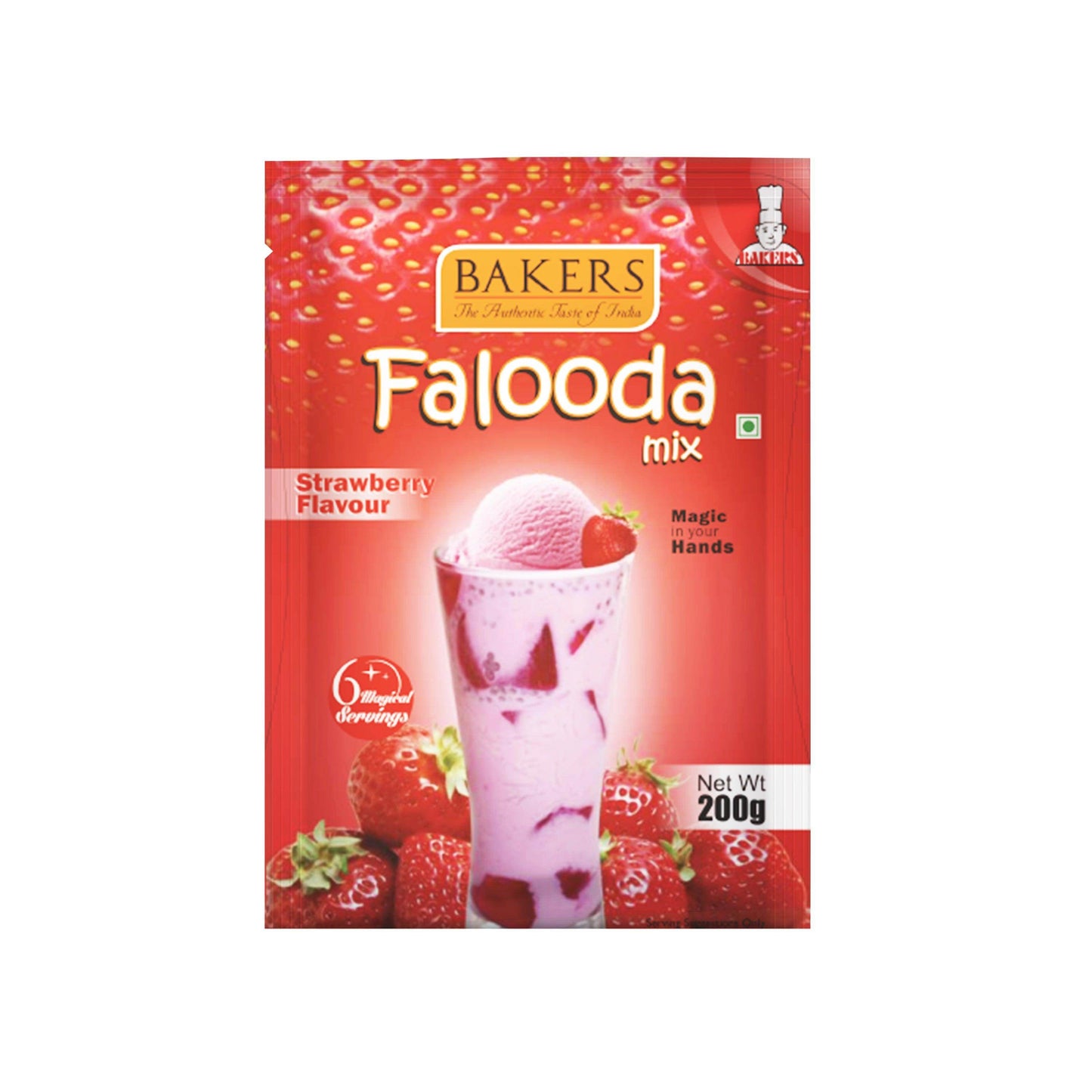 BAKERS Falooda Mix Powder Strawberry Flavour 200 gm - Pluugin Store