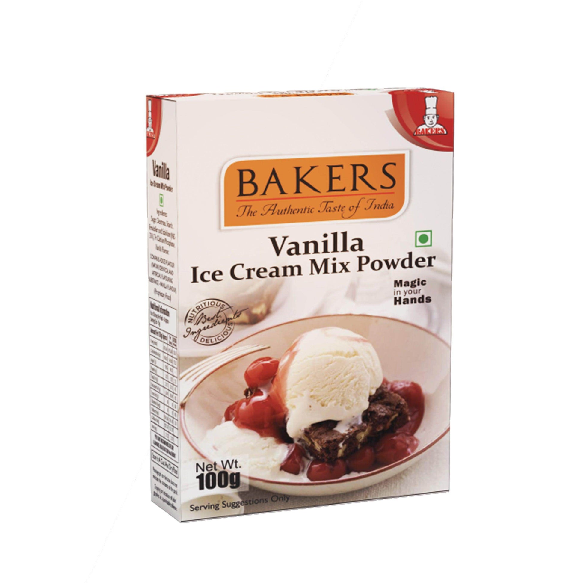BAKERS Ice Cream Mix Powder Vanilla Flavour - Pluugin Store