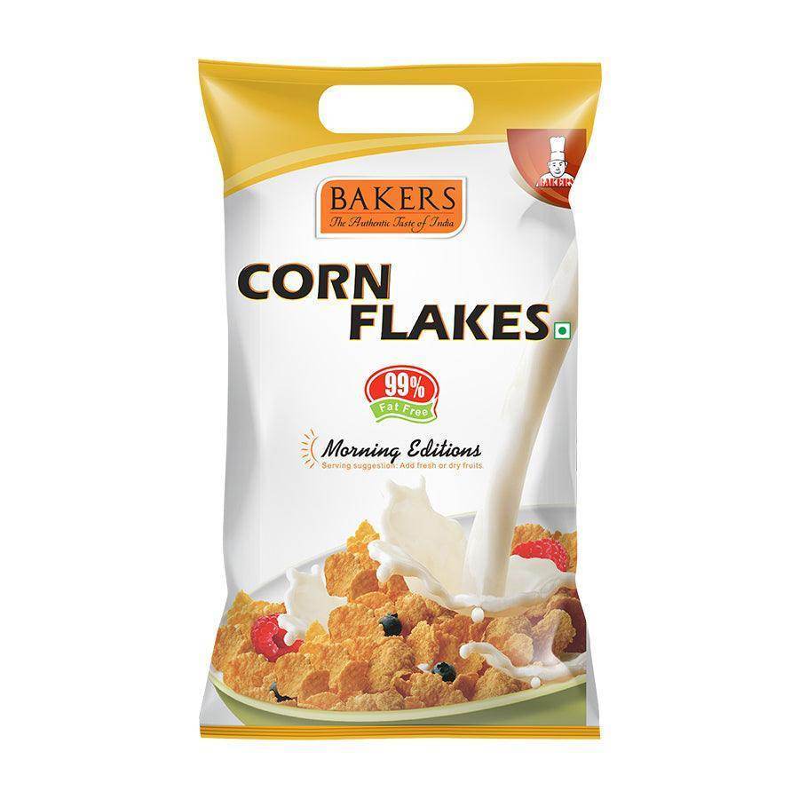 BAKERS Corn Flakes Naturally Cholesterol-Free (500gm*2) (Pack of 2) - Pluugin Store