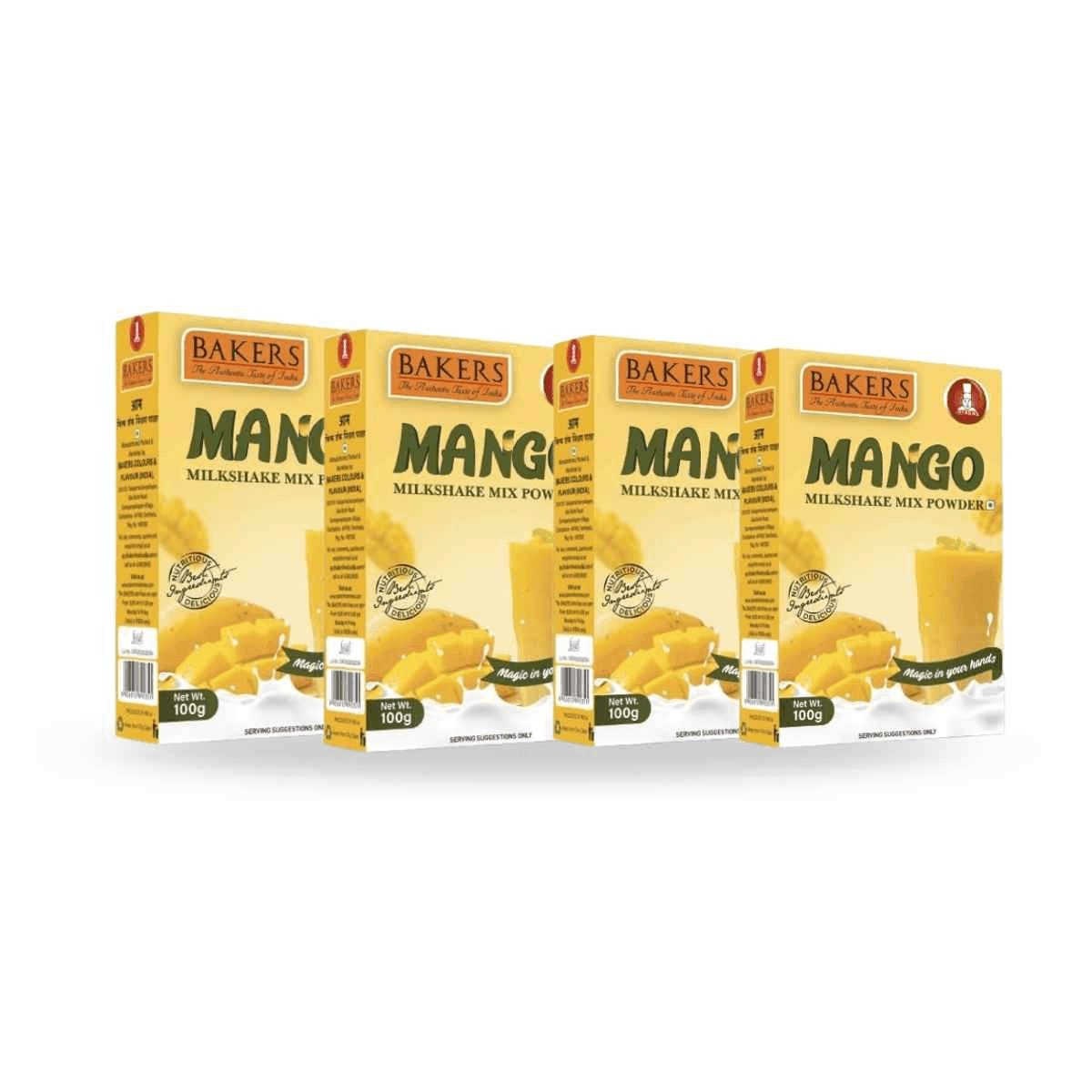 BAKERS Milkshake Mix Powder Mango Flavour 100gm - Pluugin Store