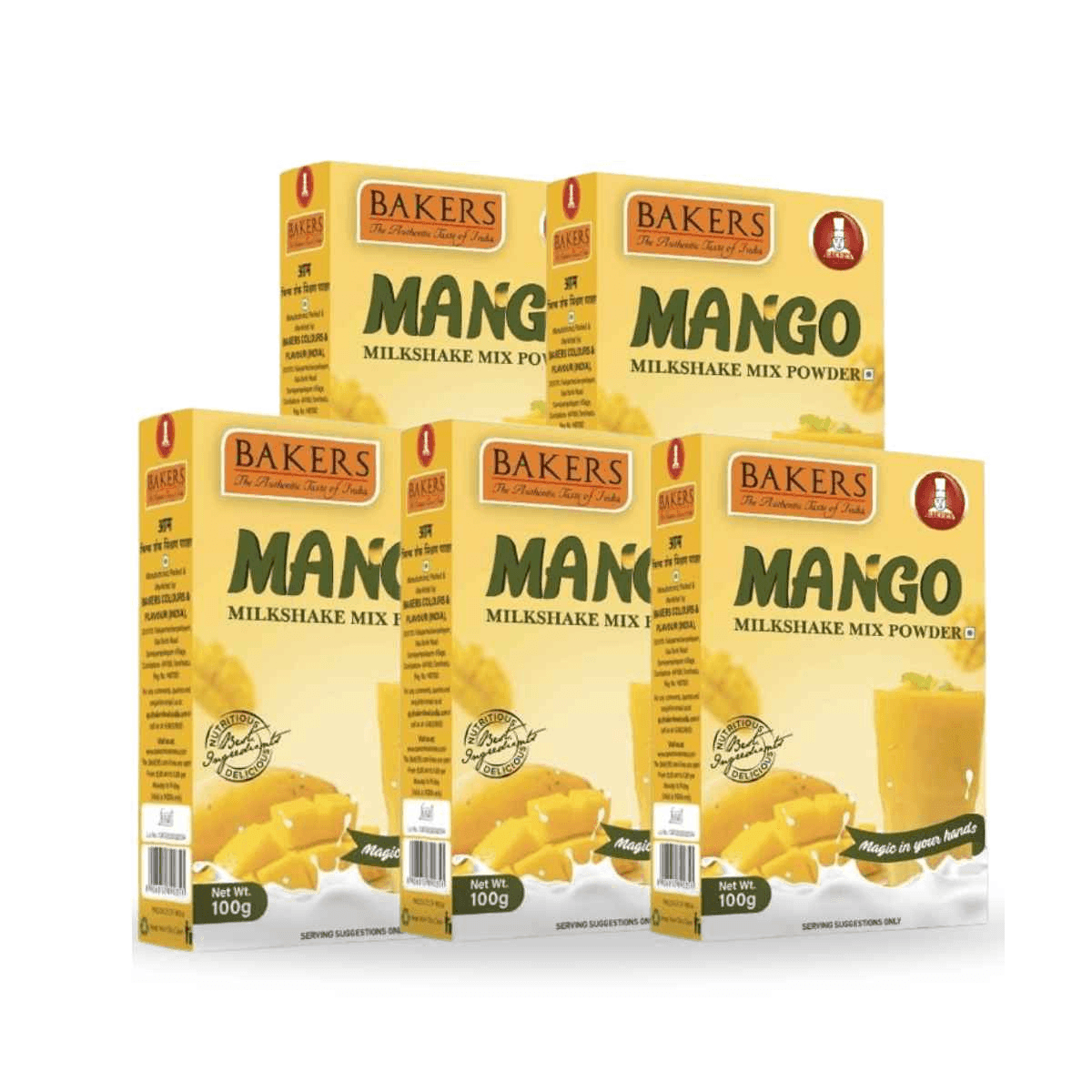 BAKERS Milkshake Mix Powder Mango Flavour 100gm - Pluugin Store