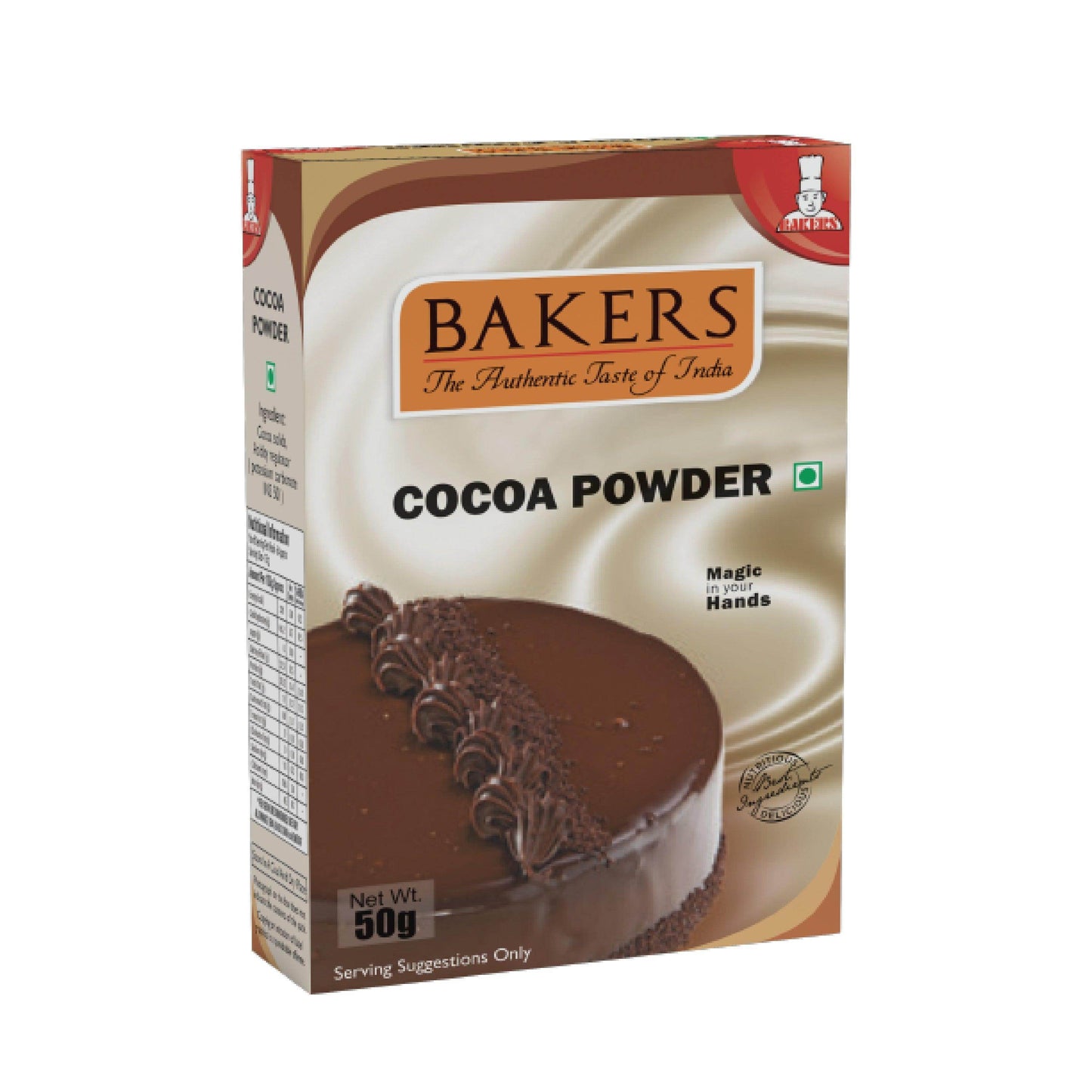 DOUBLE DELIGHT PACK 3 - BAKERS Cocoa Powder 50 gm + BAKERS Belgian Choco Frappe Powder 100g - Pluugin Store