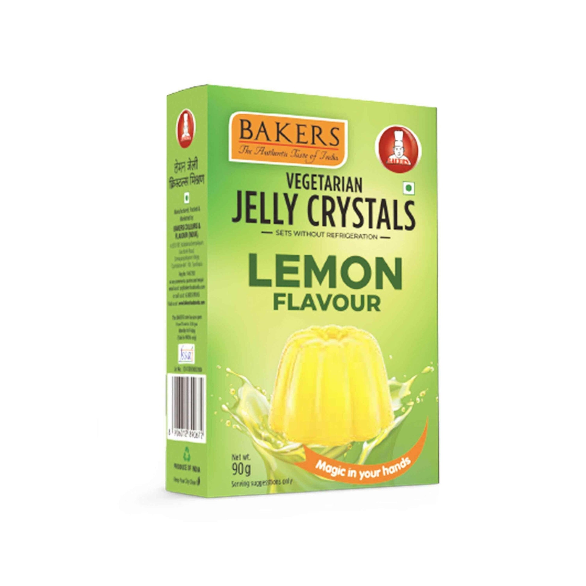 BAKERS Jelly Crystals Lemon Flavour Pack of 3 (90 gm x 3) - Pluugin Store