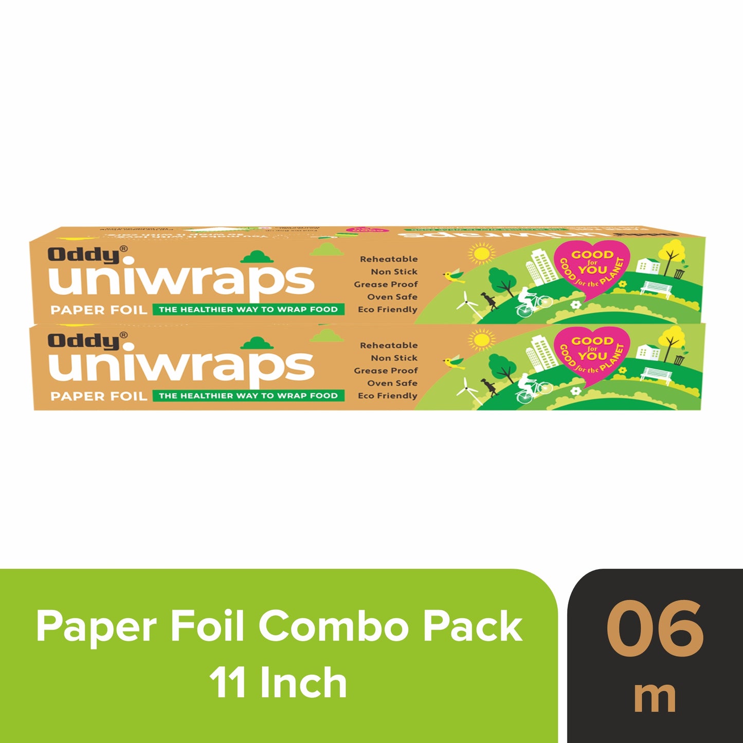 Oddy Uniwraps Food Wrapping Paper 11" (6 M) X 2 Set ( Pack of 2) - Pluugin Store