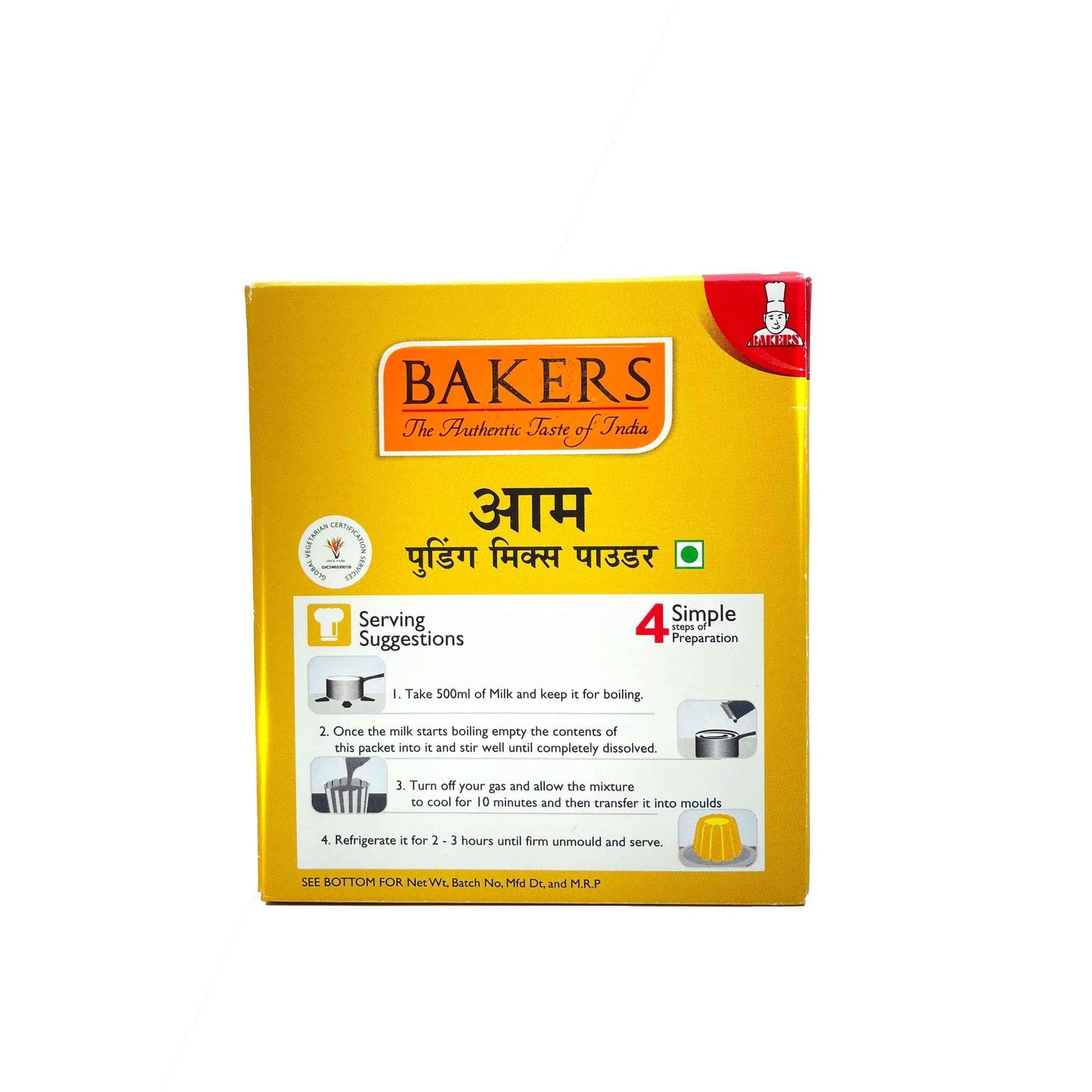 BAKERS Pudding Mix Powder Mango Flavour Pack of 3 (80 gm x 3) - Pluugin Store