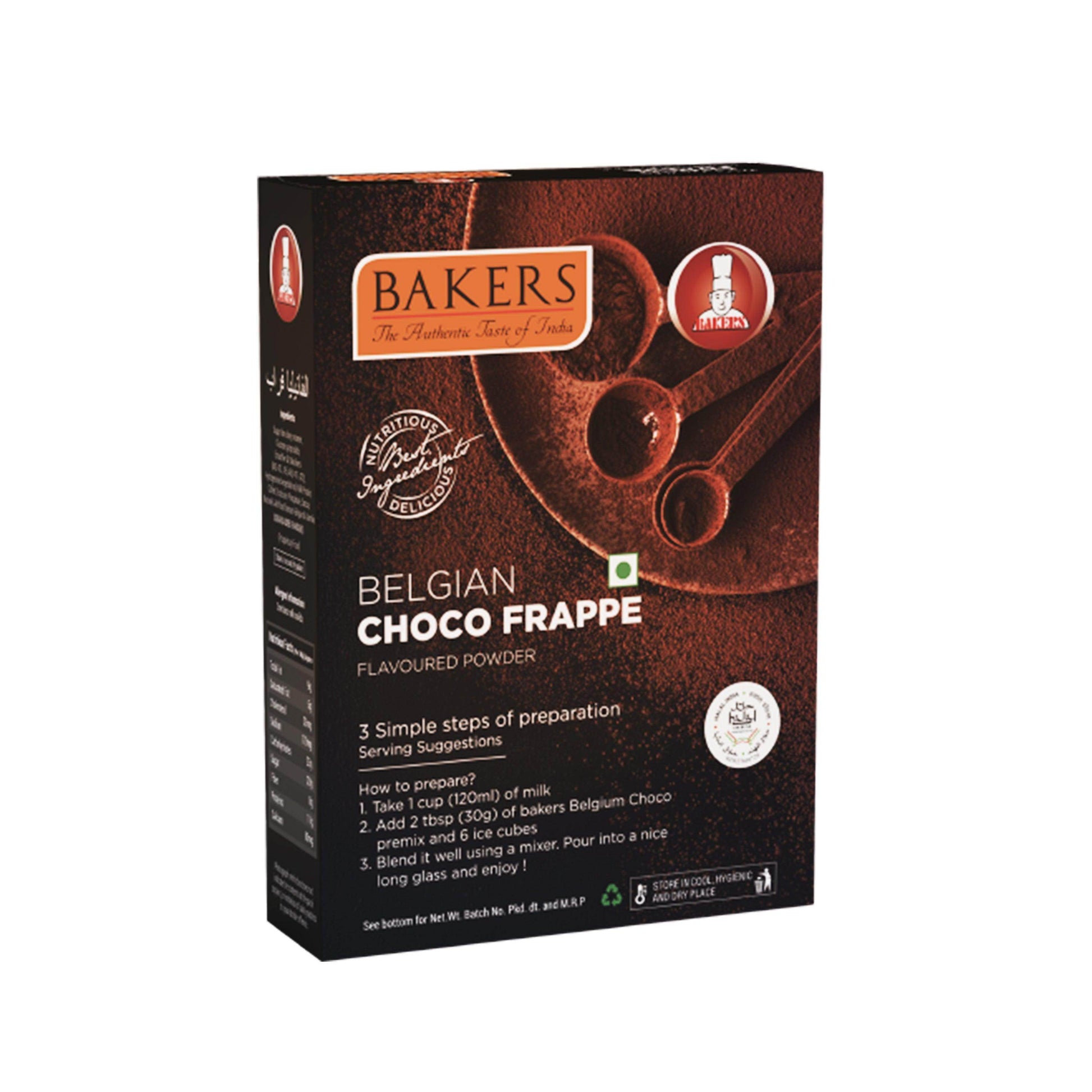BAKERS Frappe Powder Belgian Choco Flavour Pack of 3 (100 gm x 3) - Pluugin Store