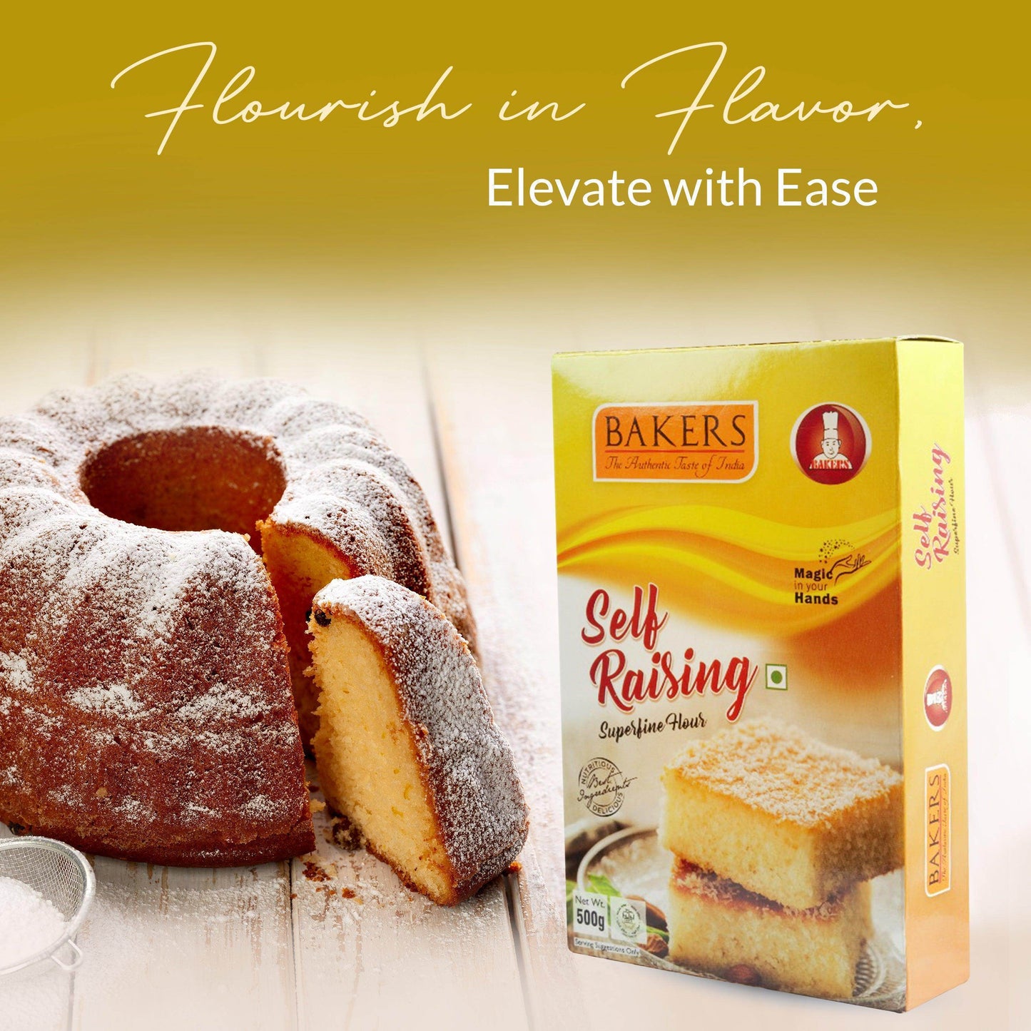 BAKERS Self-Raising Flour Pack of 3 (500 gm x 3) - Pluugin Store