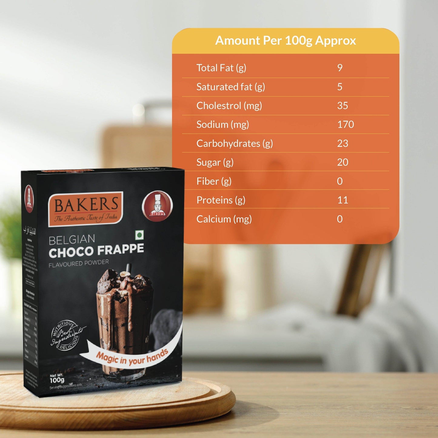 BAKERS Frappe Powder Belgian Choco Flavour Pack of 3 (100 gm x 3) - Pluugin Store