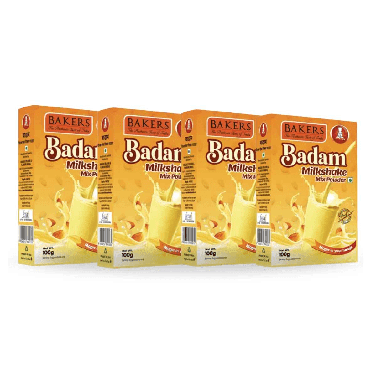 BAKERS Milkshake Mix Powder Badam Flavour 100gm - Pluugin Store