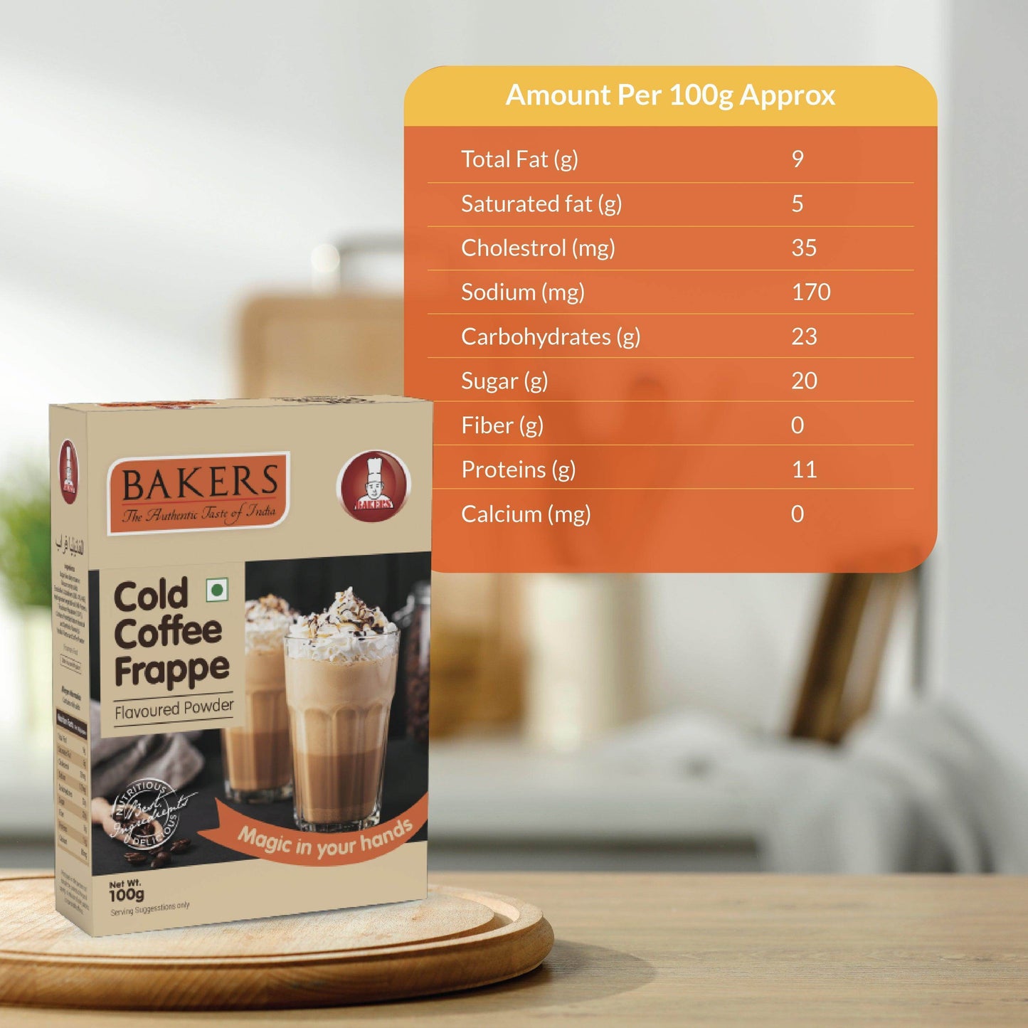 TWIN TEMPTATION PACK 1 - BAKERS Belgian Choco + Cold Coffe Flavour Frappe Powder Pack of 4 (100 gm x 4) - Pluugin Store