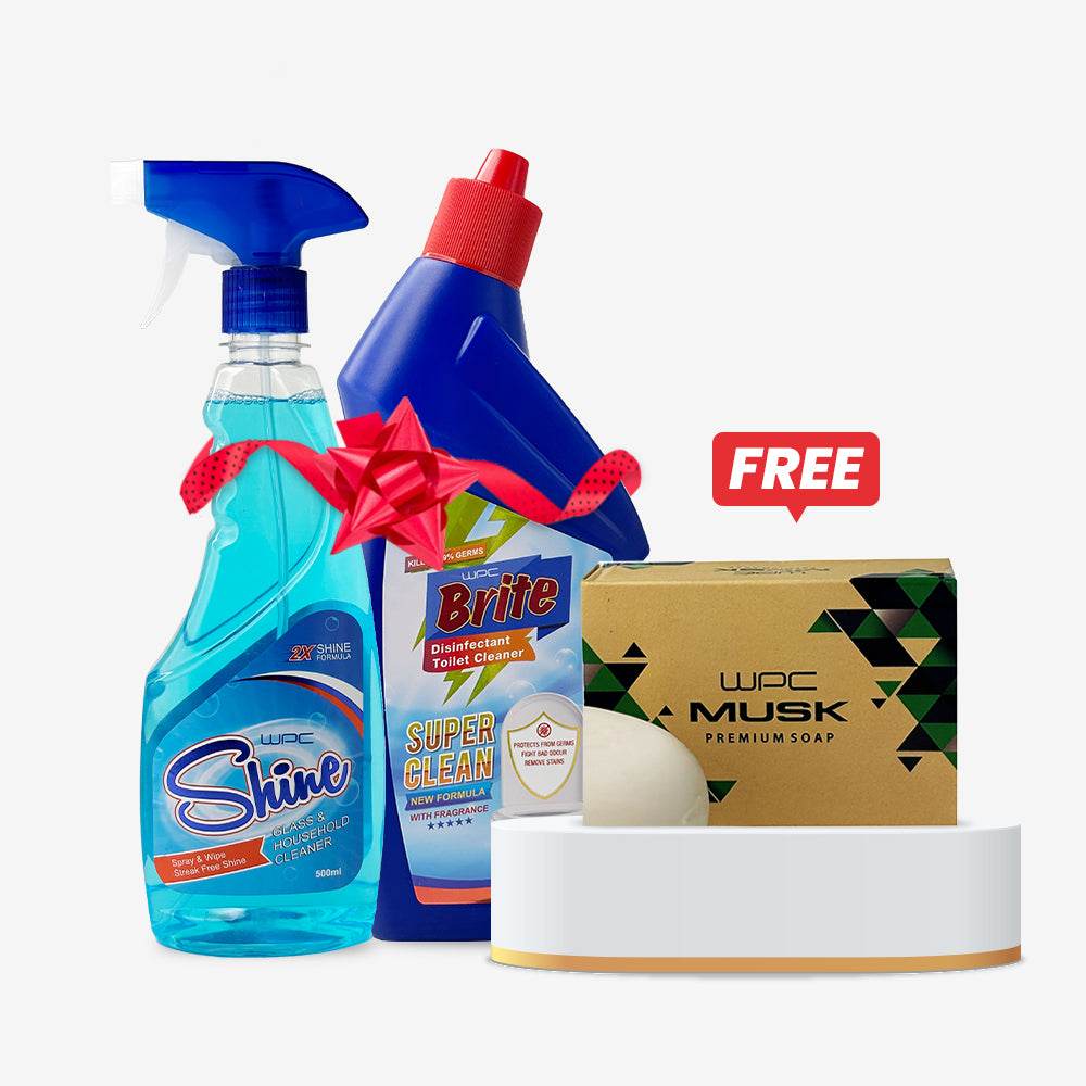 WPC Toilet Cleaner + Glass Cleaner (FREE SOAP) - Pluugin Store