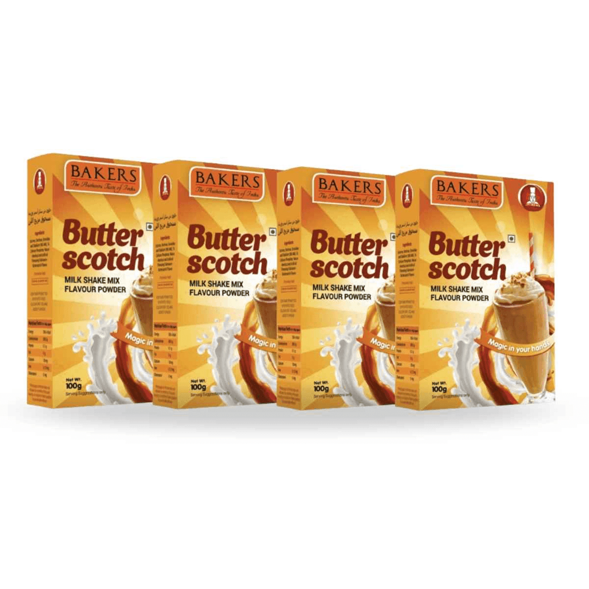 BAKERS Milkshake Mix Powder Butterscotch Flavour 100gm - Pluugin Store