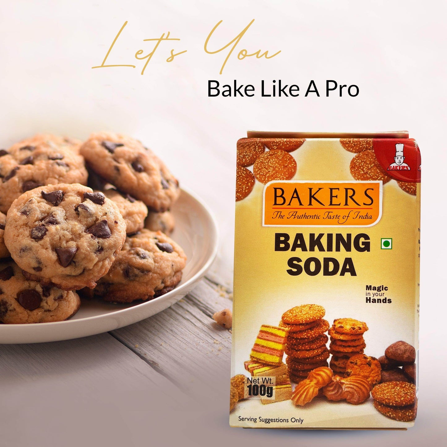 BAKERS Baking Soda Pack of 3 (100 gm x 3) - Pluugin Store