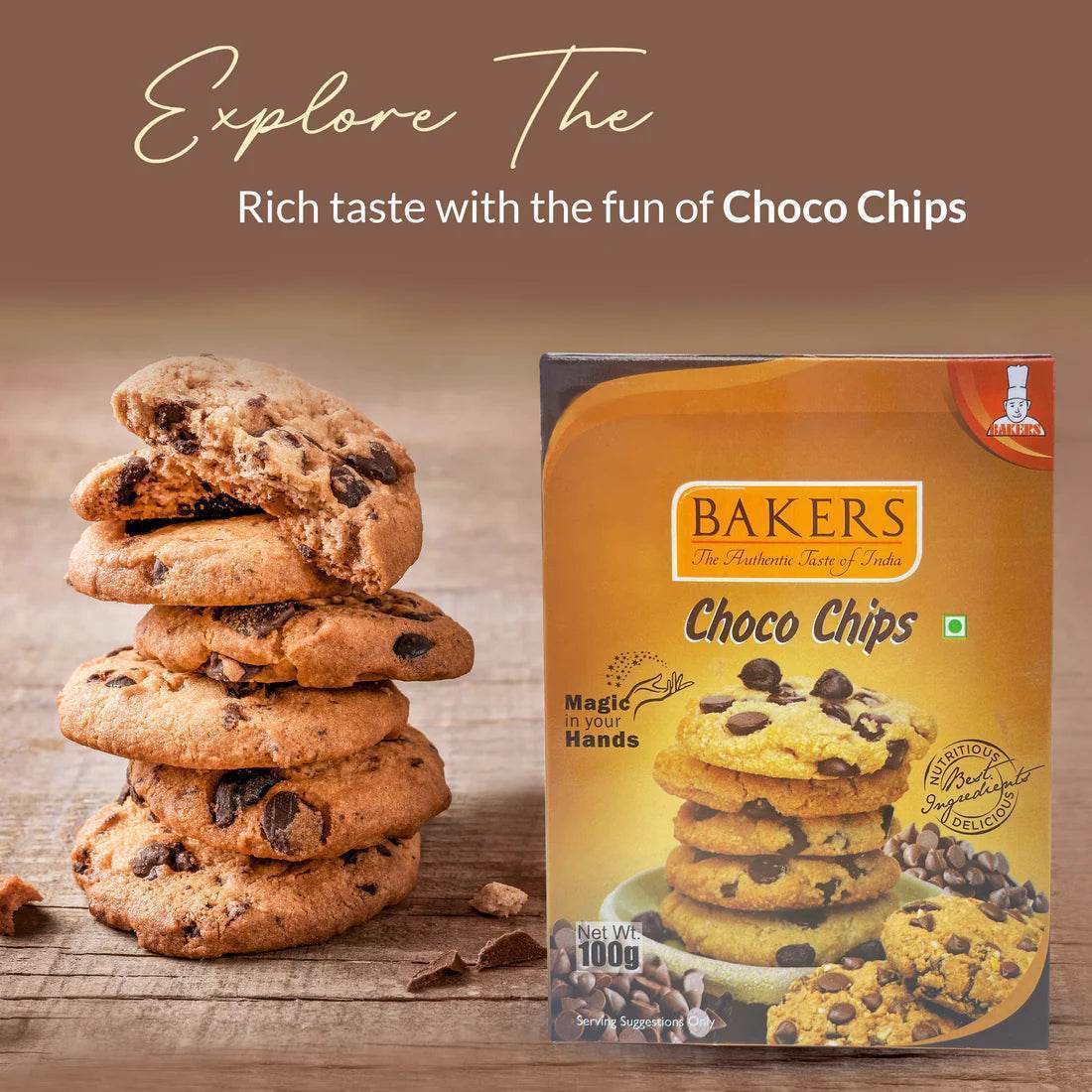 CAKE BAKE ESSENTIALS COMBO 15 - BAKERS Choco Chips + Whipping Cream Vanilla+ Icing Sugar + ODDY ECO BAKE PAPER 7 INCH SQUARE - Pluugin Store