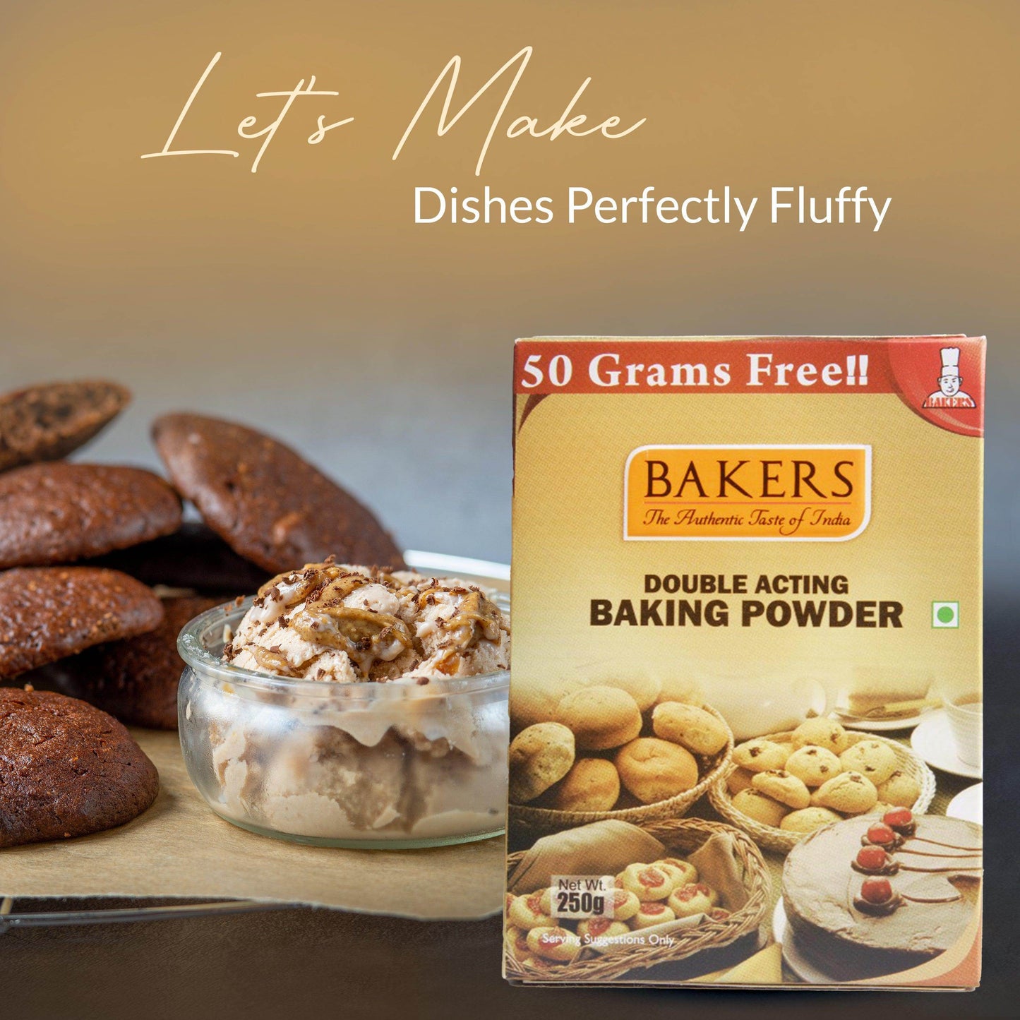 BAKERS Double Acting Baking Powder Pack of 3 (250 gm x 3) - Pluugin Store