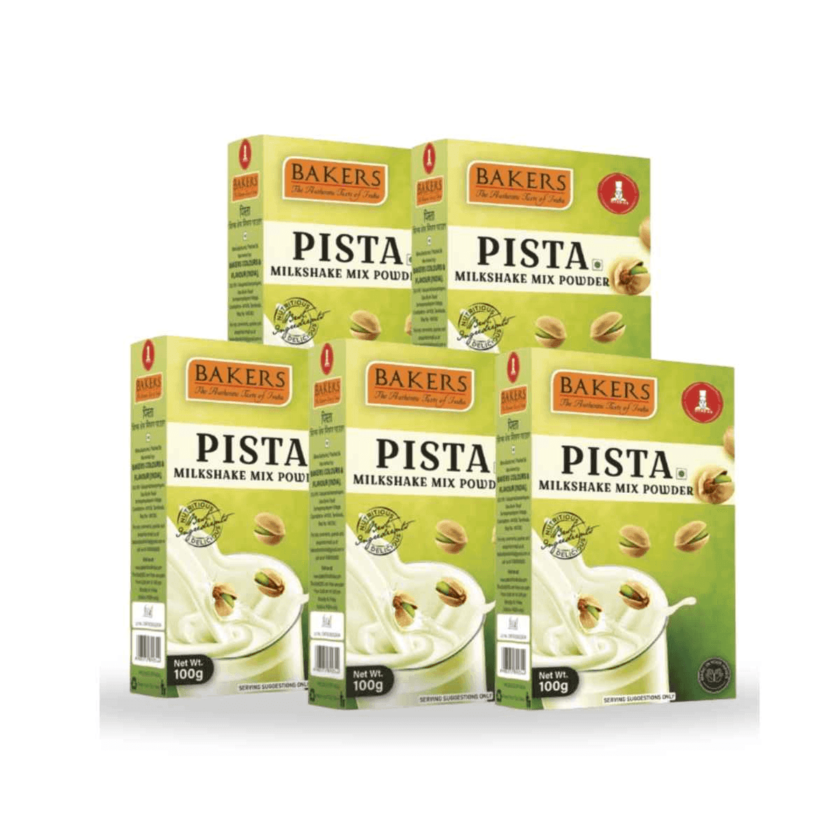 BAKERS Milkshake Mix Powder Pista Flavour 100gm - Pluugin Store