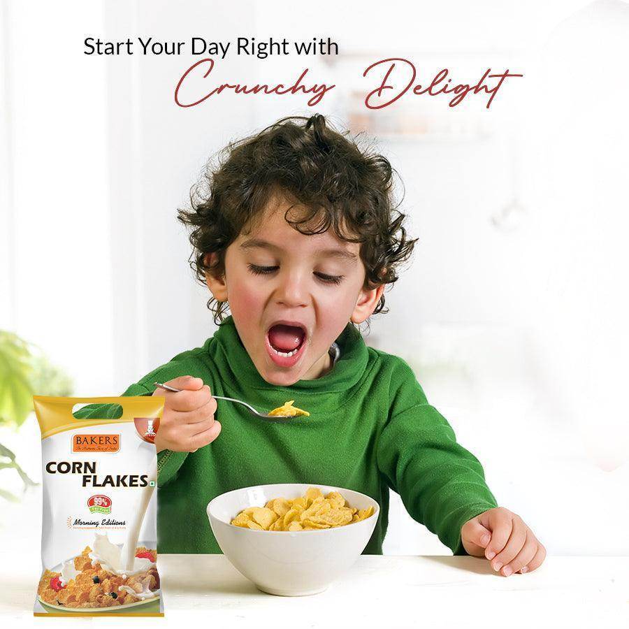 BAKERS Corn Flakes Naturally Cholesterol-Free (500gm*2) (Pack of 2) - Pluugin Store