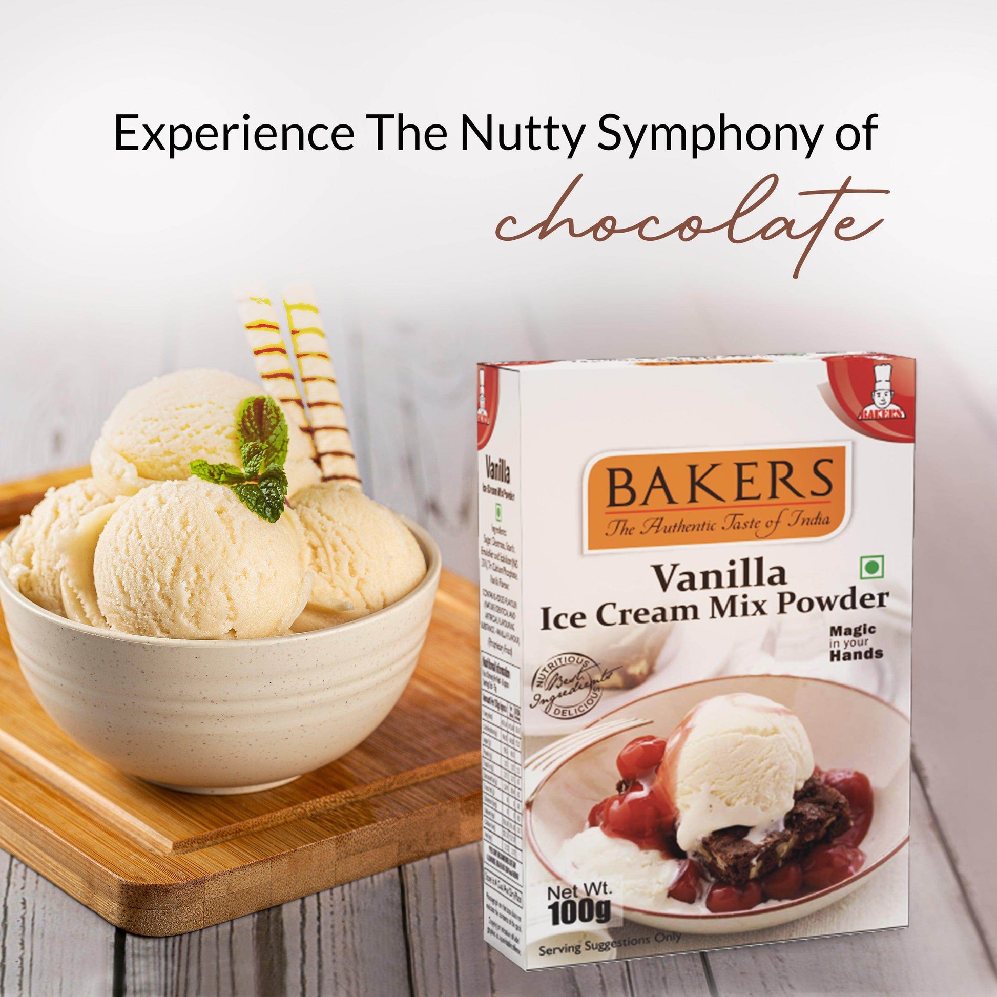 BAKERS Ice Cream Mix Powder Vanilla Flavour - Pluugin Store