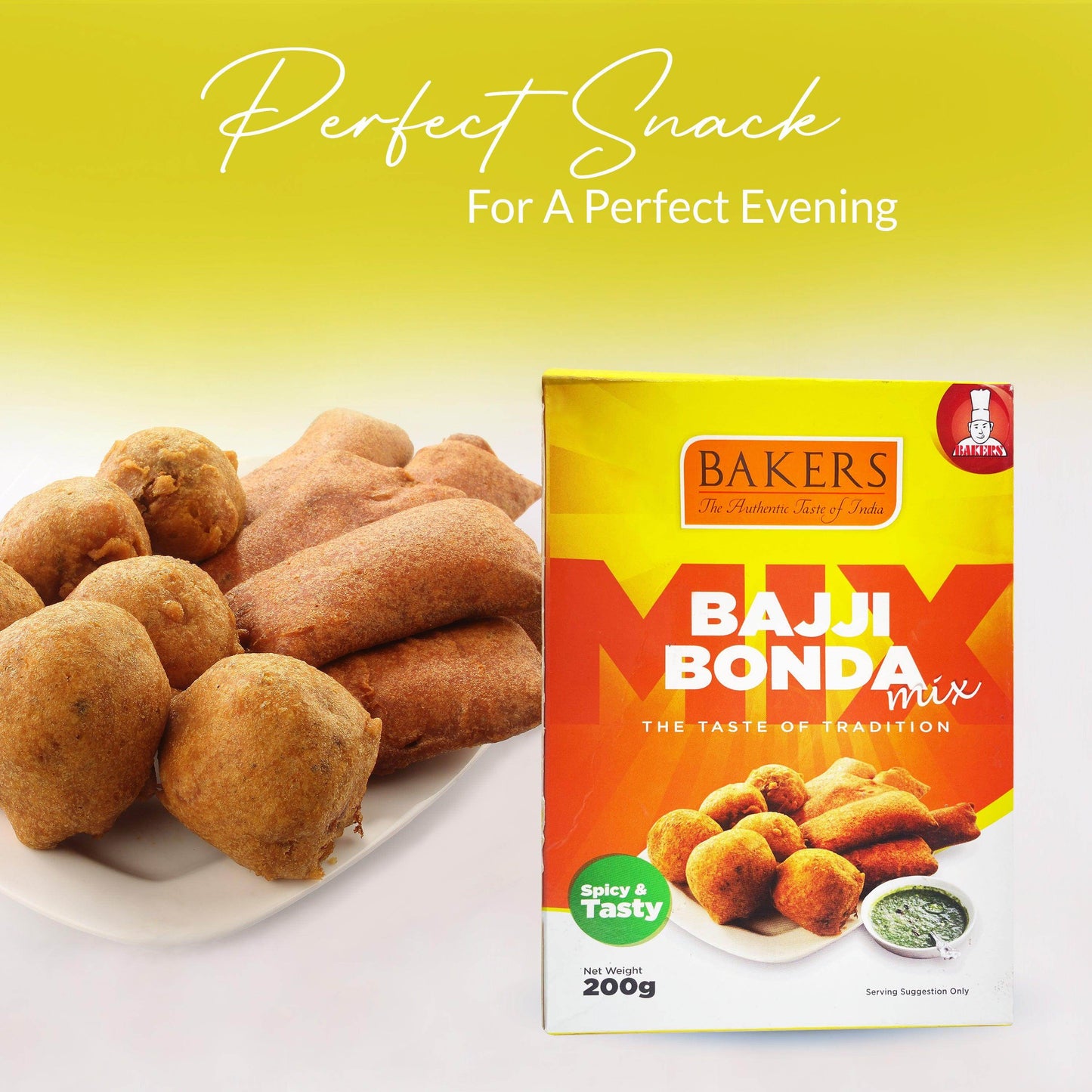 BAKERS Bajji Bonda Instant Mix Pack of 3 (200 gm x 3) - Pluugin Store