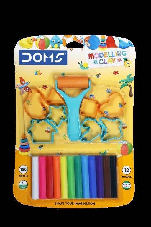 DOMS Modelling Clay 12 Shades New - Pluugin Store