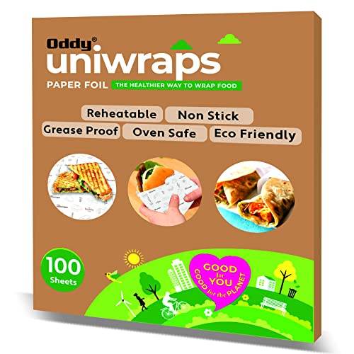 Oddy Combo Pack of 3| Snack Bags, pack of 1| Oddy uniwrap ecobake Baking & Cooking Paper, 5 m and food wrapping paper 20 cut sheets - Pluugin Store