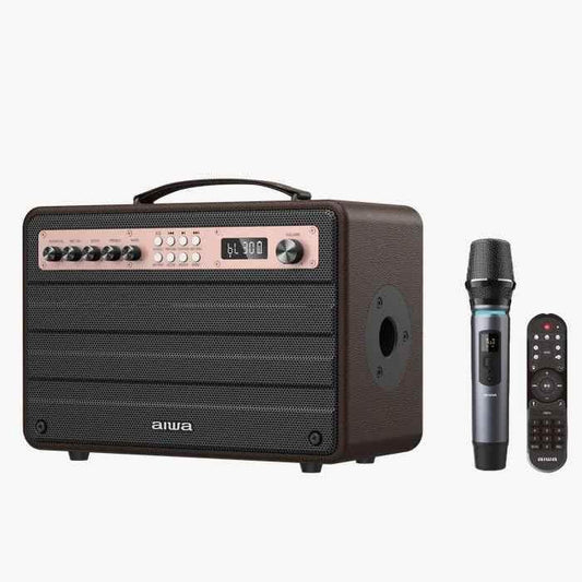 Aiwa MI-X 440-Enigma Beta Japanese Technology Wireless Bluetooth Portable Speaker 80W Rose Gold |Type-C Charging |Built-in Lithium Ion 15000mAH|Playback Time 9 Hours (100% Volume) - Pluugin Store