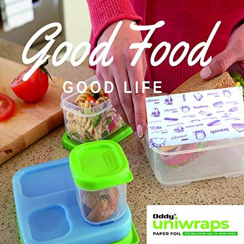Oddy Combo Pack of 3| Snack Bags, pack of 1| Oddy uniwrap ecobake Baking & Cooking Paper, 5 m and food wrapping paper 20 cut sheets - Pluugin Store