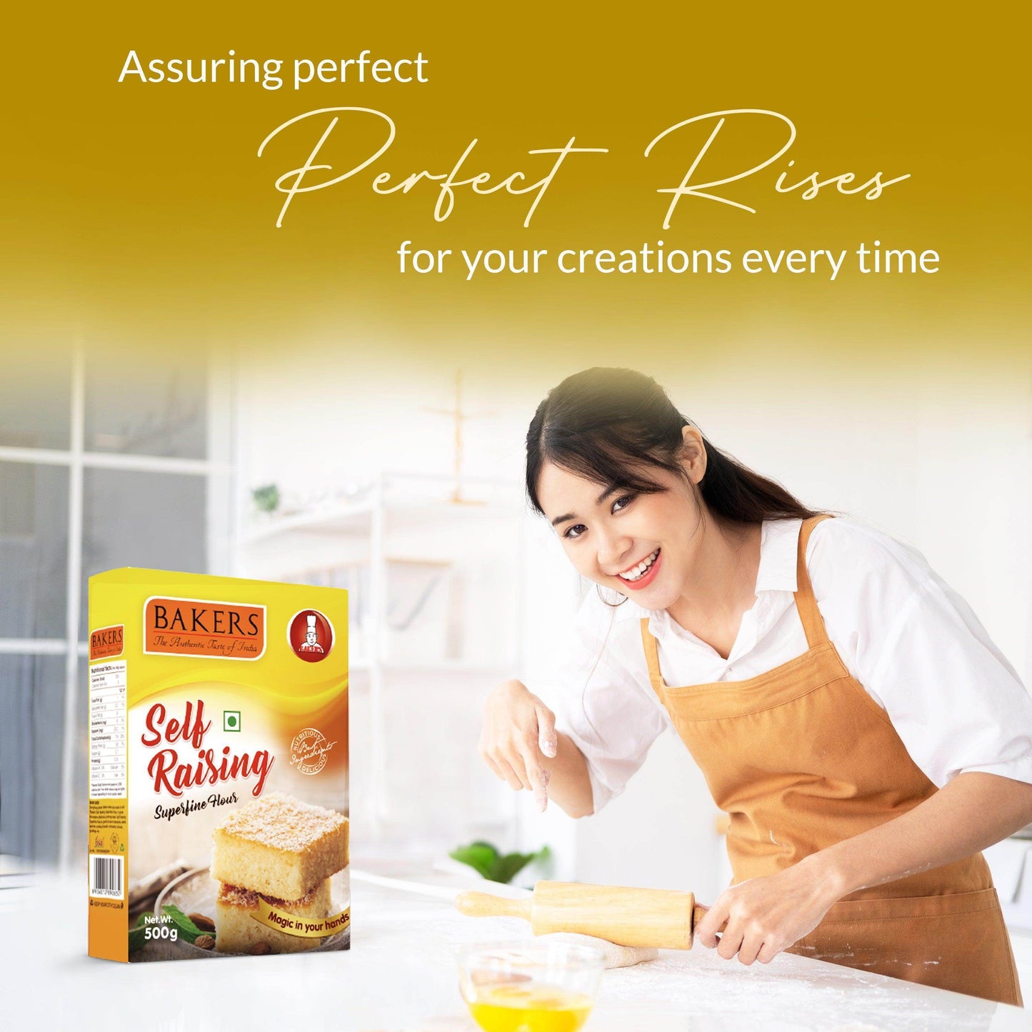 BAKERS Self-Raising Flour Pack of 3 (500 gm x 3) - Pluugin Store
