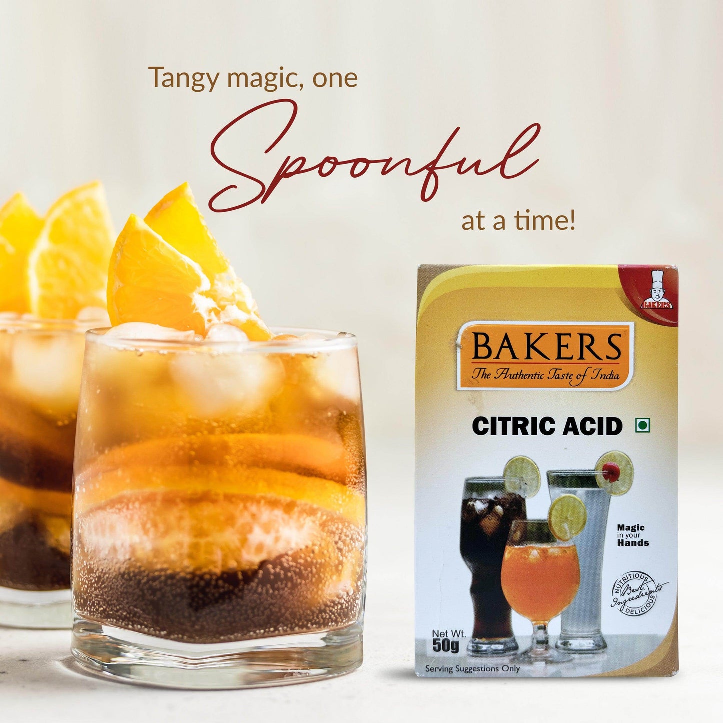BAKERS Citric Acid Pack of 3 (50 gm x 3) - Pluugin Store