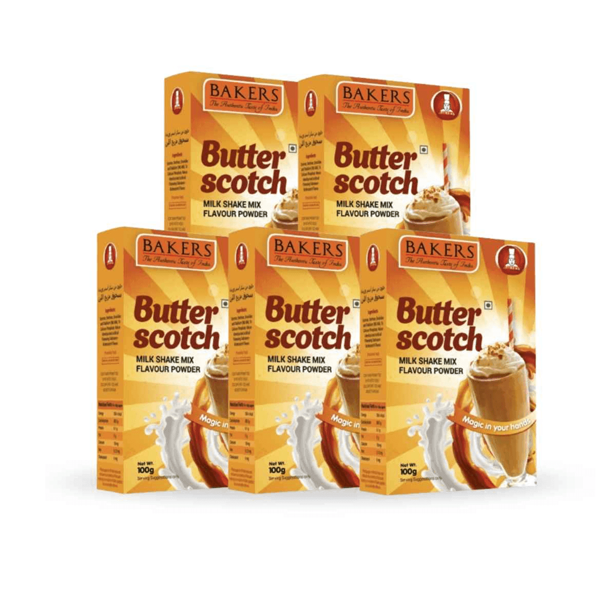 BAKERS Milkshake Mix Powder Butterscotch Flavour 100gm - Pluugin Store