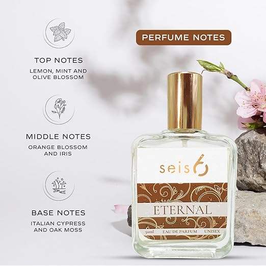 Seis6 Eternal Luxury Eau de Parfum for Unisex | 50 ML EDP |Unisex Perfume with Citrus, Floral & Woody Notes | Long-Lasting |Natural Ingredients | No Harsh Alcohols | Safe for All Skin Types | Versatile Wear | Perfect Gifting Option Pluugin Store
