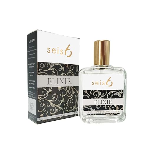 Seis6 Elixir Long- Lasting Eau de Parfum for Men | 50ML | IFRA Certified | Bold & Musky Fragrance with Vetiver & Citrus Notes | No Harsh Alcohols | Safe for All Skin Types| Versatile Wear | Perfect for Gifting Pluugin Store