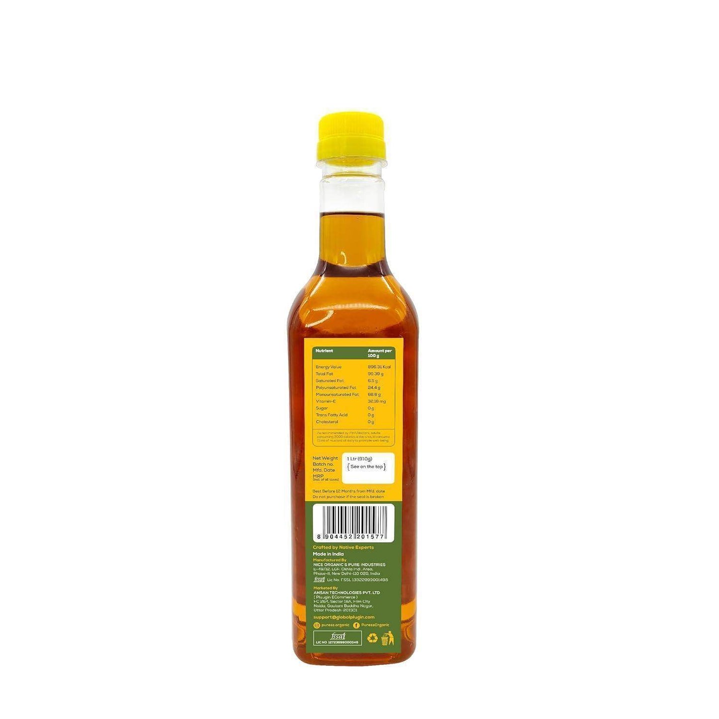 Puress Cold Pressed Mustard Oil Pack 4 - Pluugin Store