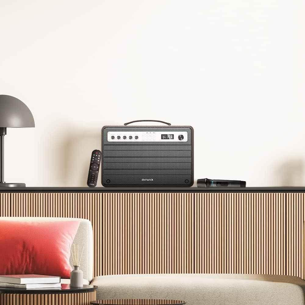 Aiwa MI-X 440-Enigma Beta Japanese Technology Wireless Bluetooth Portable Speaker 80W Rose Gold |Type-C Charging |Built-in Lithium Ion 15000mAH|Playback Time 9 Hours (100% Volume) - Pluugin Store