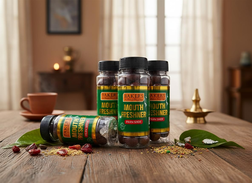 BAKERS Paan Shots Pack of 3 Each 100 Grams – Instant Paan Flavor Candy, Mouth Freshener And Mukhwas, Refreshing Sweet Treat