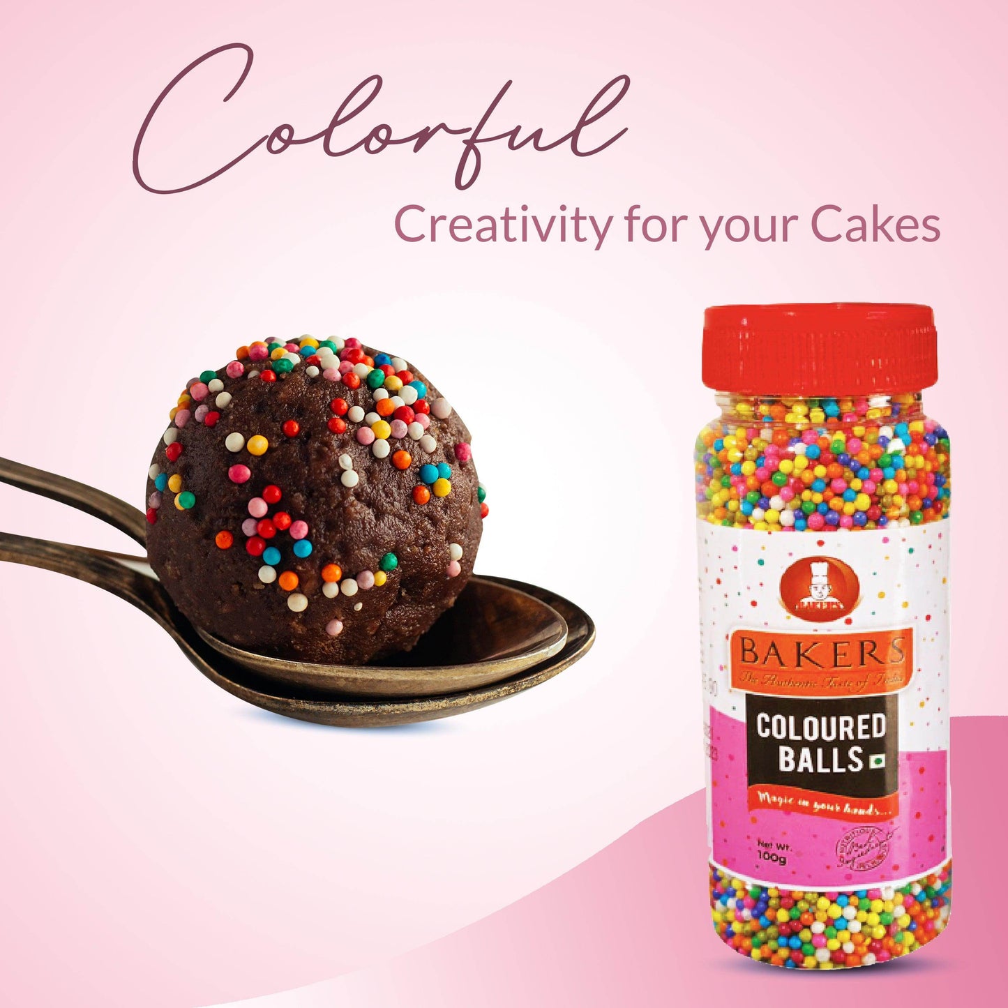 BAKERS Sprinklers Coloured Balls Pack of 3 (100 gm x 3) - Pluugin Store