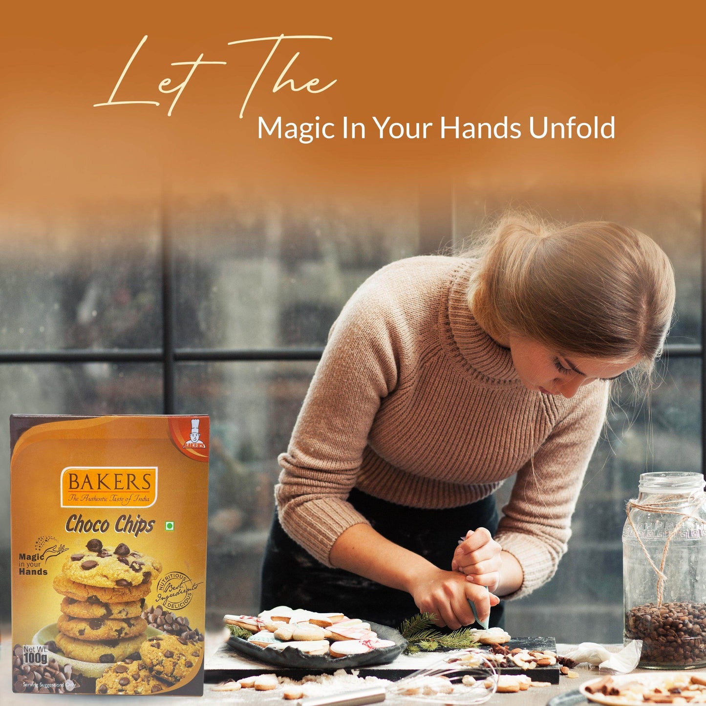 BAKERS Choco Chips Pack of 3 (100 gm x 3) - Pluugin Store