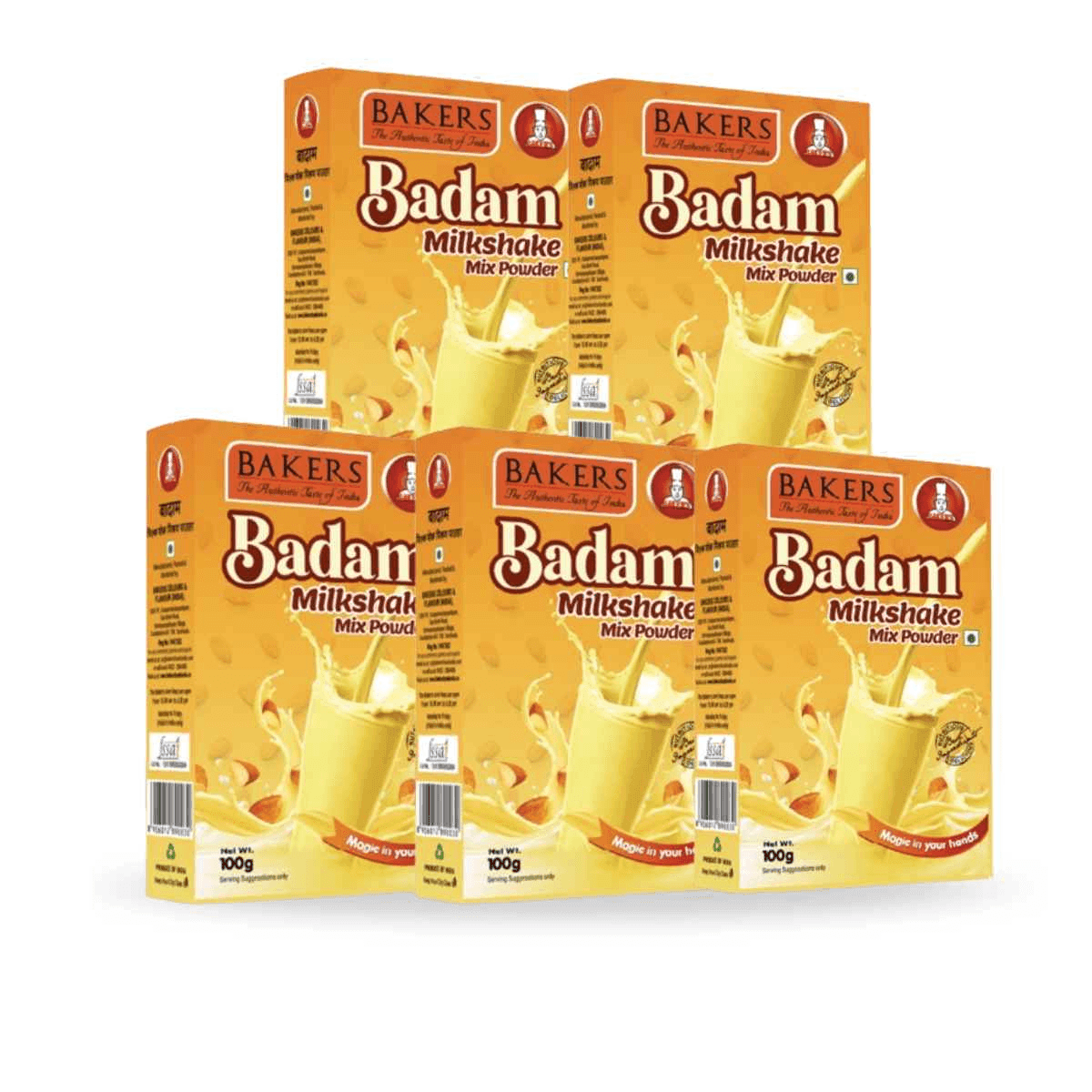 BAKERS Milkshake Mix Powder Badam Flavour 100gm - Pluugin Store