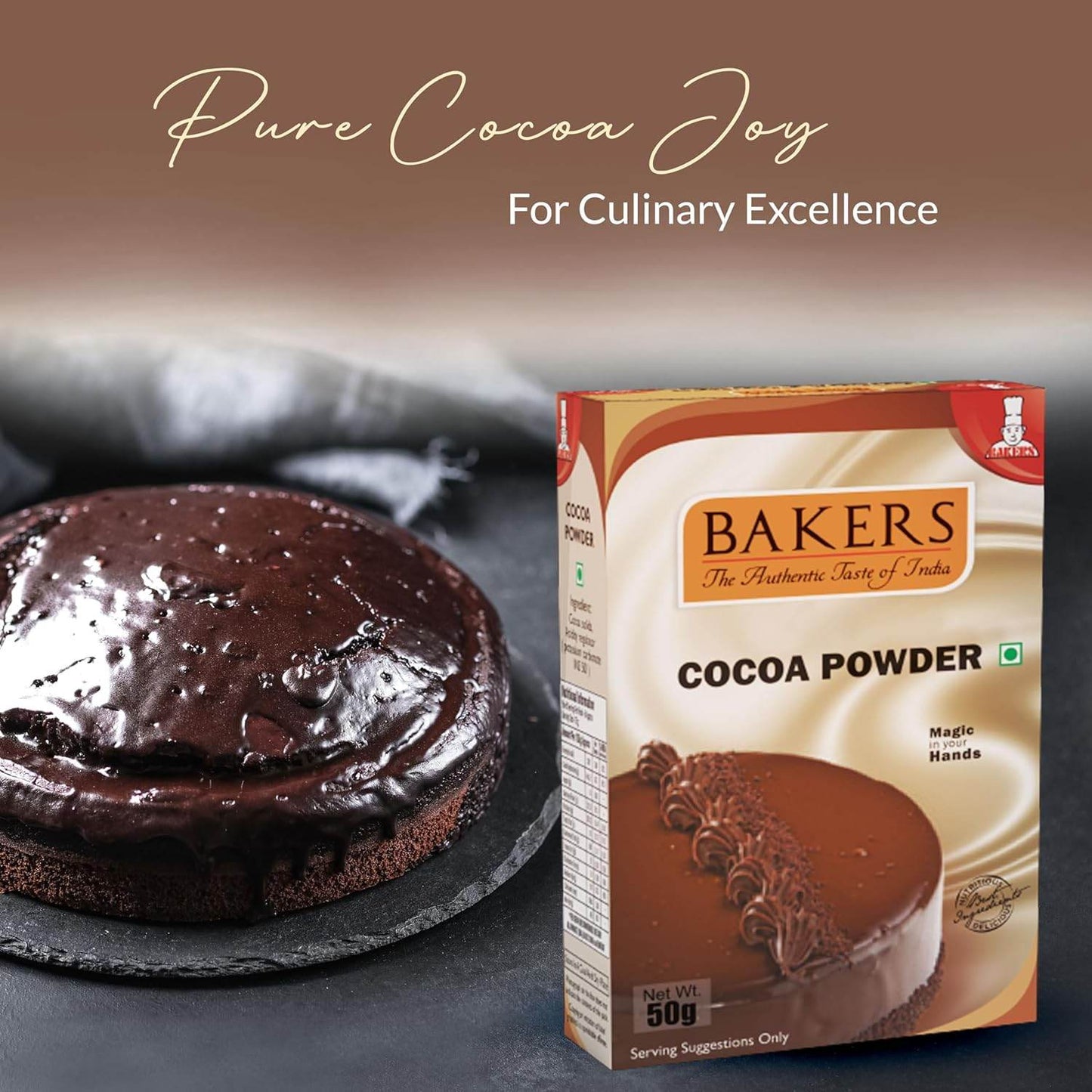 DOUBLE DELIGHT PACK 2 - BAKERS Cold Coffee Frappe Powder 100gm + Cocoa Powder 50gm - Pluugin Store