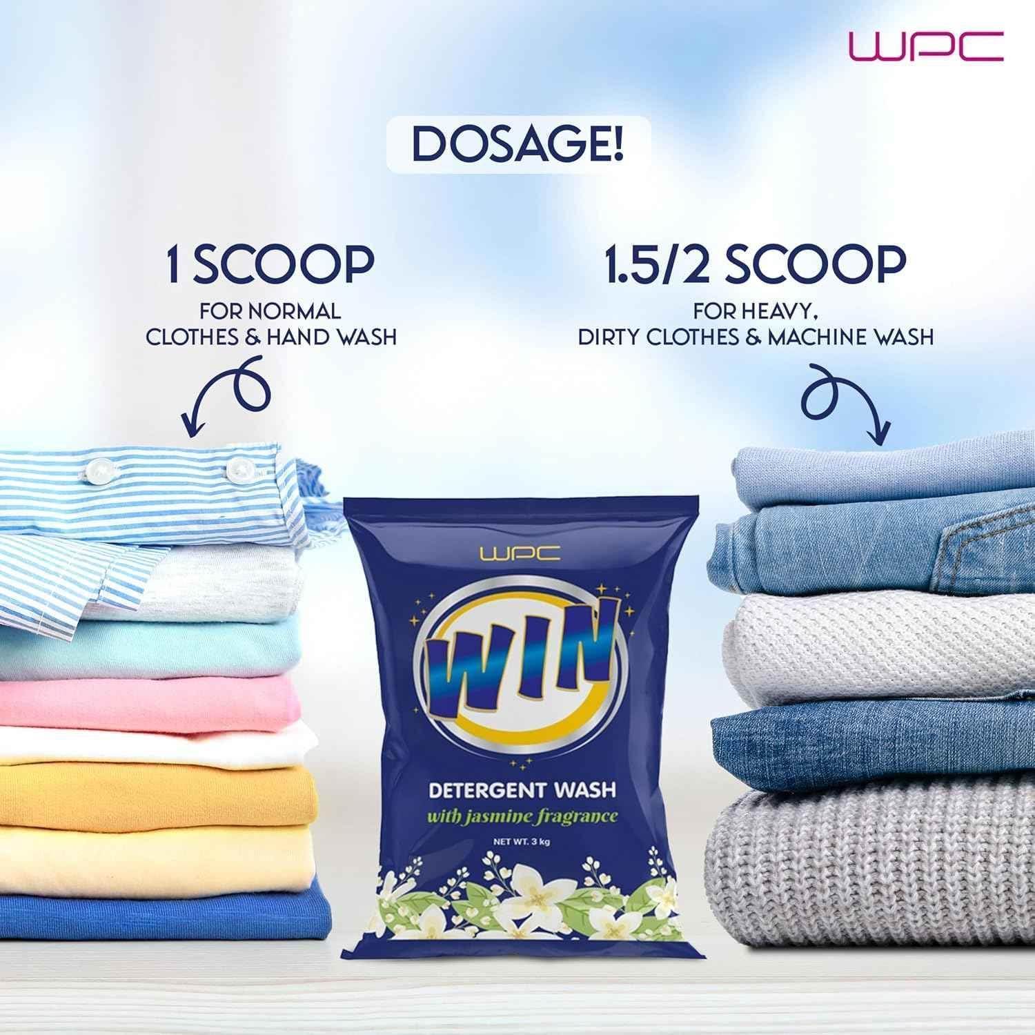 WPC Toilet Cleaner + Bathroom Cleaner + Glass Cleaner + Detergent 3KG - Pluugin Store