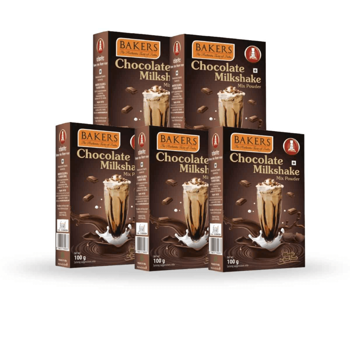 Bakers Chocolate Milkshake Mix Powder 100gm - Pluugin Store
