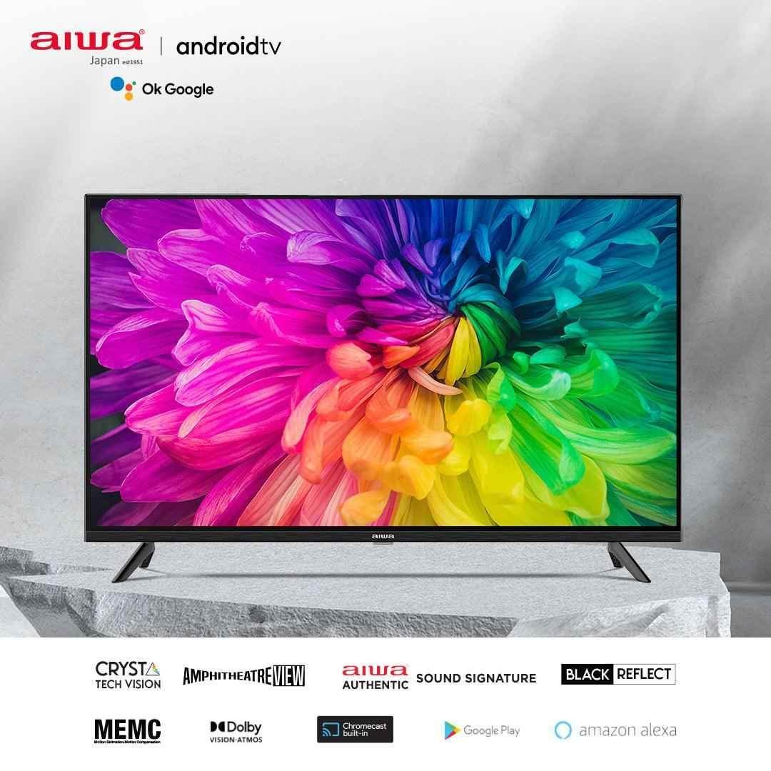 AIWA MAGNIFIQ 108 cm (43 inches) (Model 2022) Ultra HD Smart Android 11 LED TV Crystal Vision Technology with Google Play Alexa, with 1 Year Warranty ( Black ) - Pluugin Store