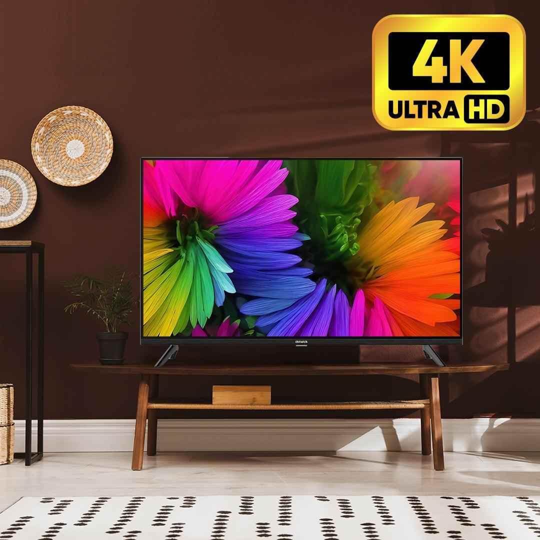 AIWA MAGNIFIQ 108 cm (43 inches) (Model 2022) Ultra HD Smart Android 11 LED TV Crystal Vision Technology with Google Play Alexa, with 1 Year Warranty ( Black ) - Pluugin Store