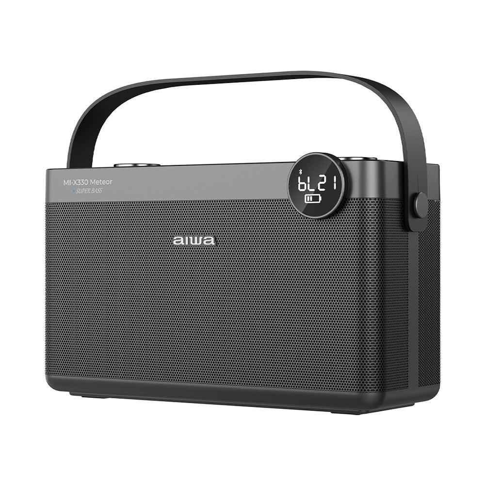 Aiwa MI-X330 Meteor Japanese Technology Wireless Bluetooth Portable Speaker 60W Black | Type-C Charging | Built-in Lithium Ion 5000mAH | Playback Time 6-10 Hours (Depending on Volume) - Pluugin Store
