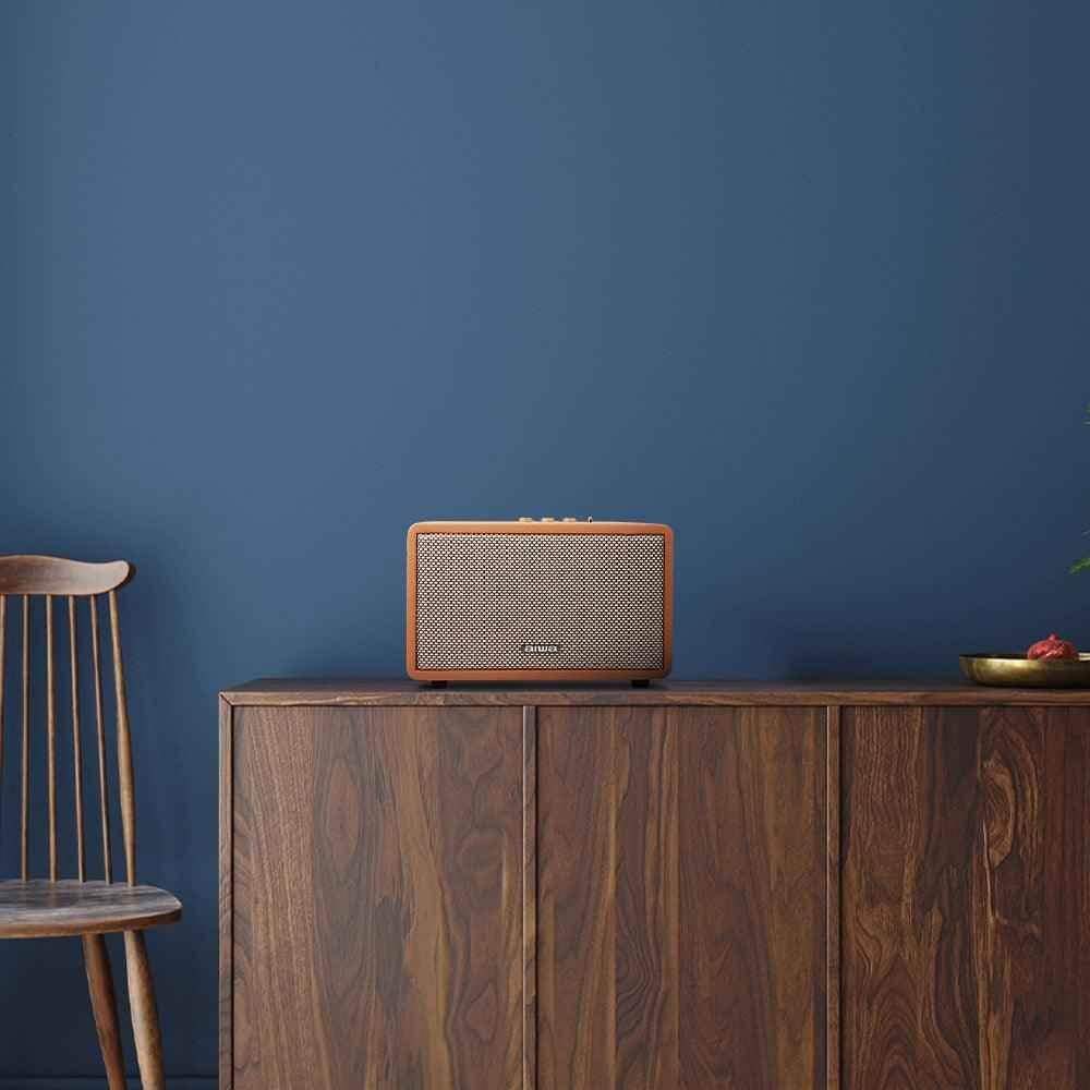 Aiwa RS-X 150 Natsukasii Pro Japanese Technology Wireless Bluetooth Portable Speaker 60W Brown |Type-C Charging |Built-in Lithium Ion 6000mAH|Playback Time- Upto 12 Hours (50% Volume) - Pluugin Store
