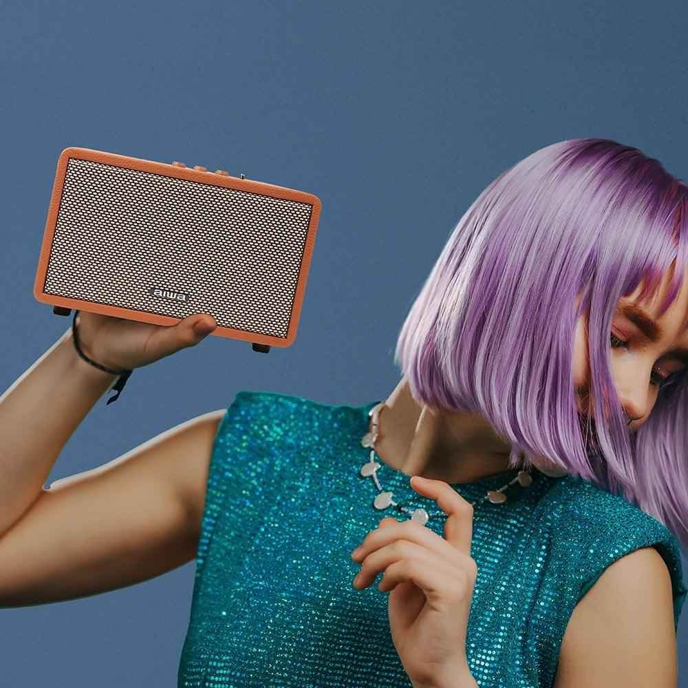 Aiwa RS-X 150 Natsukasii Pro Japanese Technology Wireless Bluetooth Portable Speaker 60W Brown |Type-C Charging |Built-in Lithium Ion 6000mAH|Playback Time- Upto 12 Hours (50% Volume) - Pluugin Store