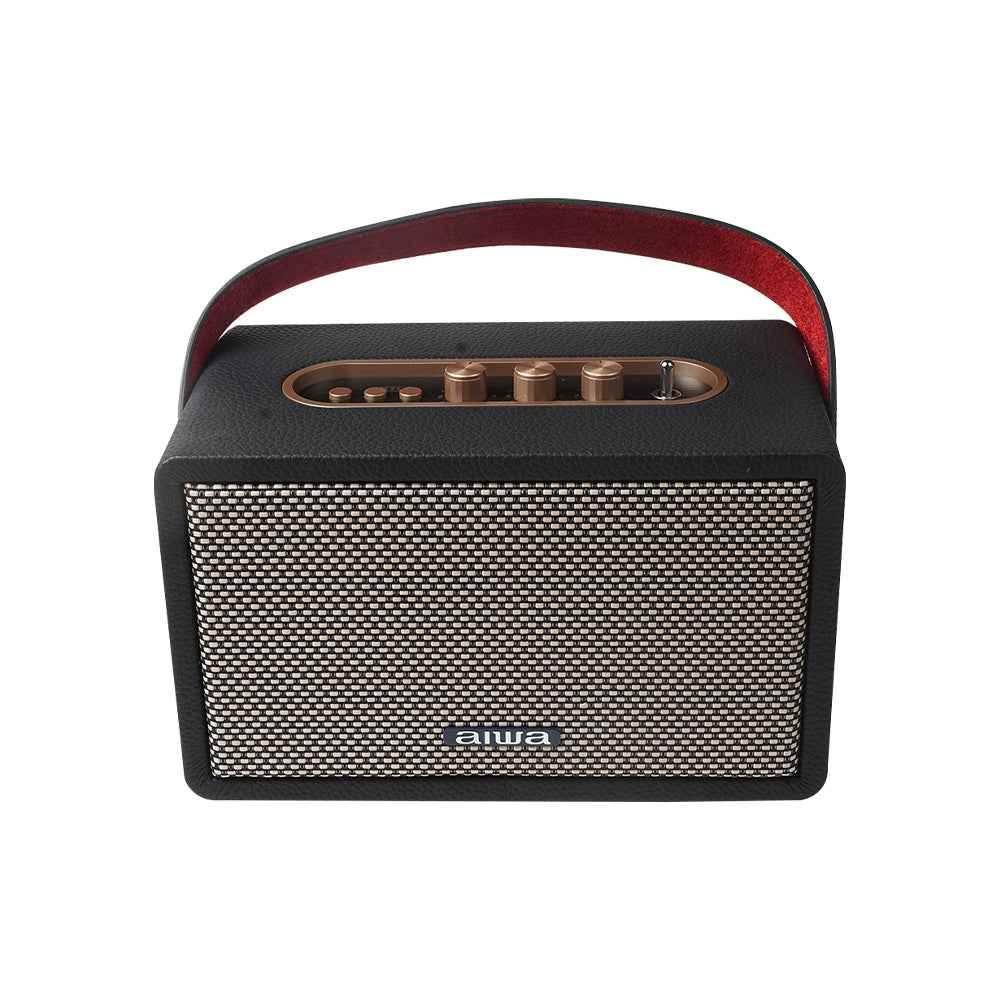 Aiwa RS-X 100 Natsukasii Pro Japanese Technology Wireless Bluetooth Portable Speaker 40W Brown |Type-C Charging| Built-in Lithium Ion 4000mAH|Playback Time- Upto 9 Hours (50% Volume) - Pluugin Store
